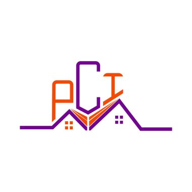 PCI Real State logo tasarımı, PCI basit ve modern logo. PCI lüks alfabe tasarımı  
