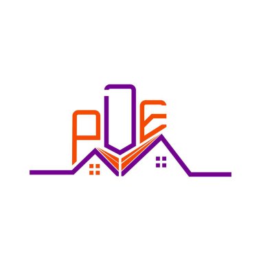 PDE Real State logo tasarımı, PDE basit ve modern logo. PDE lüks alfabe tasarımı  