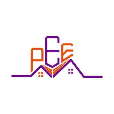 PEE Real State logo tasarımı, basit ve modern PEE logosu. PEE lüks alfabe tasarımı  