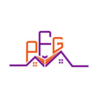 PFG Real State logo tasarımı, PFG basit ve modern logo. PFG lüks alfabe tasarımı  