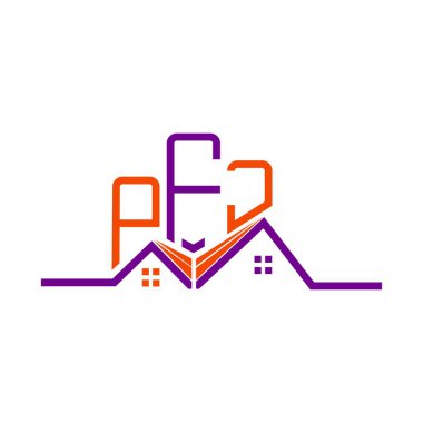PFJ Real State logo tasarımı, PFJ basit ve modern logo. PFJ lüks alfabe tasarımı  