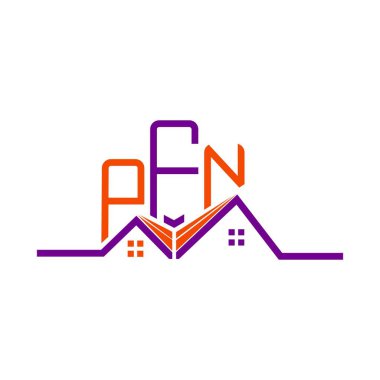 PFN Real State logo tasarımı, PFN basit ve modern logo. PFN lüks alfabe tasarımı  