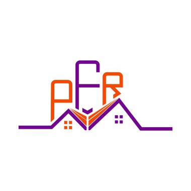 PFR Real State logo tasarımı, PFR basit ve modern logo. PFR lüks alfabe tasarımı  