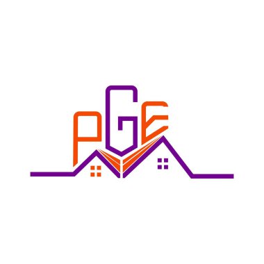 PGE Emlak Logosu Tasarımı, PGE Basit ve Modern Logo. PGE lüks alfabe tasarımı  