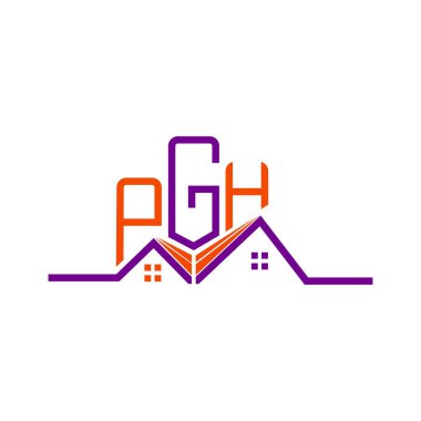 PGH Emlak Logosu Tasarımı, PGH Basit ve Modern Logo. PGH lüks alfabe tasarımı  