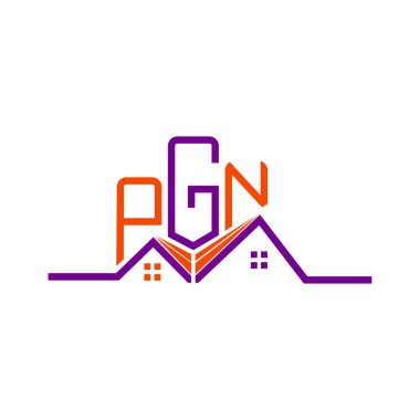 PGN Real State logo tasarımı, PGN basit ve modern logo. PGN lüks alfabe tasarımı  