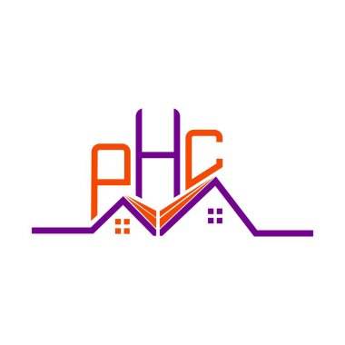 PHC Real State logo tasarımı, PHC basit ve modern logo. PHC lüks alfabe tasarımı  