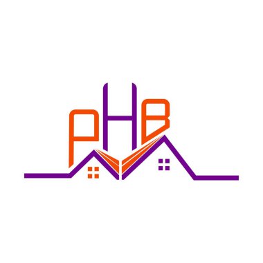PHB Real State logo tasarımı, PHB basit ve modern logo. PHB lüks alfabe tasarımı  