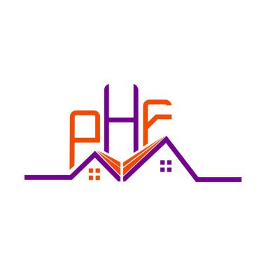 PHF Real State logo tasarımı, PHF basit ve modern logo. PHF lüks alfabe tasarımı  