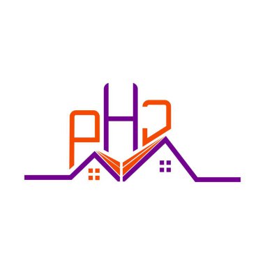PHJ Real State logo tasarımı, PHJ basit ve modern logo. PHJ lüks alfabe tasarımı  
