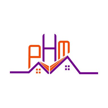 PHM Real State logo tasarımı, PHM basit ve modern logo. PHM lüks alfabe tasarımı  