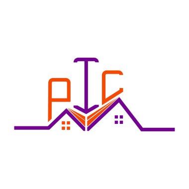 PIL Real State logo tasarımı, PIL basit ve modern logo. PIL lüks alfabe tasarımı  