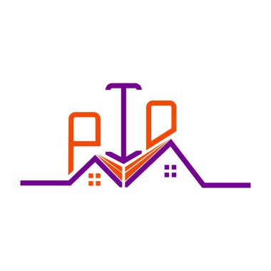 PIO Real State logo tasarımı, PIO basit ve modern logo. PIO lüks alfabe tasarımı  