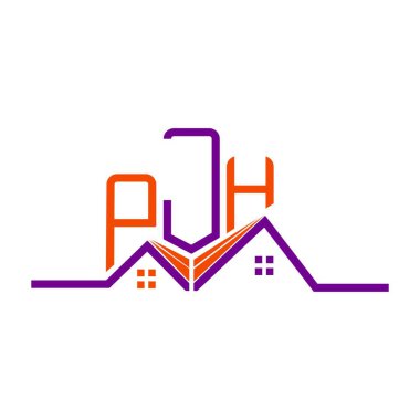 PJH Real State logo tasarımı, PJH basit ve modern logo. PJH lüks alfabe tasarımı  