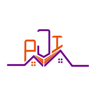 PJI Real State logo tasarımı, PJI basit ve modern logo. PJI lüks alfabe tasarımı  