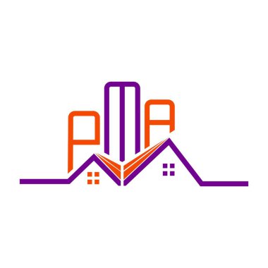 PMA emlak logosu tasarımı, PMA basit ve modern logo. PMA lüks alfabe tasarımı  