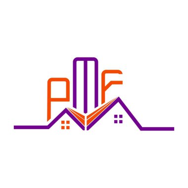 PMF Real State logo tasarımı, PMF basit ve modern logo. PMF lüks alfabe tasarımı  