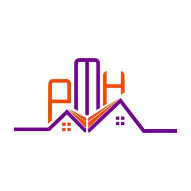 PMH Real State logo tasarımı, PMH basit ve modern logo. PMH lüks alfabe tasarımı  