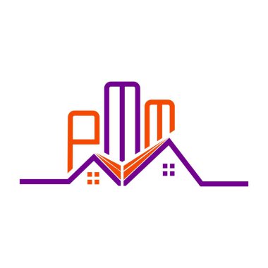 PMM Real State logo tasarımı, PMM basit ve modern logo. PMM lüks alfabe tasarımı  