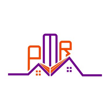 PMR Real State logo tasarımı, PMR basit ve modern logo. PMR lüks alfabe tasarımı  