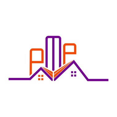 PMP Real State logo tasarımı, PMP basit ve modern logo. PMP lüks alfabe tasarımı  