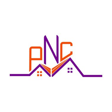 PNC Real State logo tasarımı, PNC basit ve modern logo. PNC lüks alfabe tasarımı  