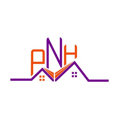 PNH Real State logo tasarımı, PNH basit ve modern logo. PNH lüks alfabe tasarımı  