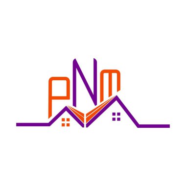 PNM Real State logo tasarımı, PNM basit ve modern logo. PNM lüks alfabe tasarımı  