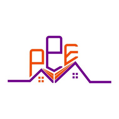 PPE Real State logo tasarımı, PPE basit ve modern logo. PPE lüks alfabe tasarımı  