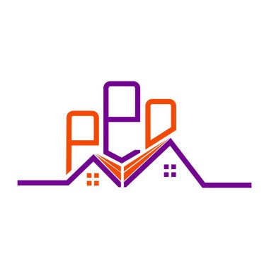 PPO Real State logo tasarımı, PPO basit ve modern logo. PPO lüks alfabe tasarımı  