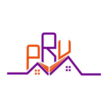 PRU Real State logo tasarımı, PRU basit ve modern logo. PRU lüks alfabe tasarımı  