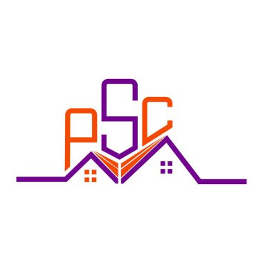 PSC Real State logo tasarımı, PSC basit ve modern logo. PSC lüks alfabe tasarımı  