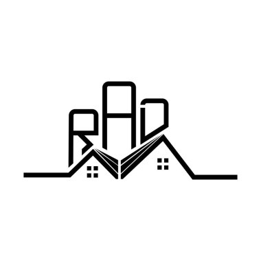 RAD Real State logo tasarımı, RAD basit ve modern logo. RAD lüks alfabe tasarımı  