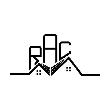 RAC Real State logo tasarımı, RAC basit ve modern logo. RAC lüks alfabe tasarımı  