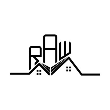 Ham emlak logosu tasarımı, ham basit ve modern logo. Ham lüks alfabe tasarımı  