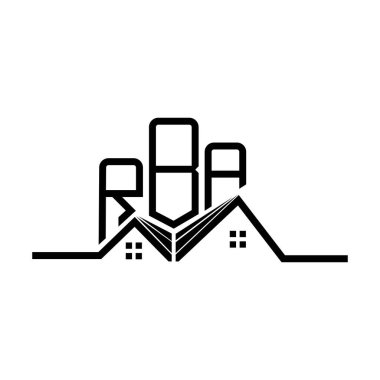 RBA emlak logosu tasarımı, RBA basit ve modern logo. RBA lüks alfabe tasarımı  