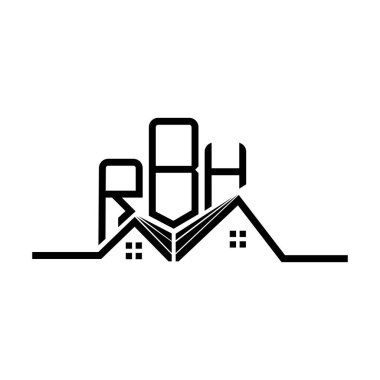 RBH emlak logosu tasarımı, RBH basit ve modern logosu. RBH lüks alfabe tasarımı  