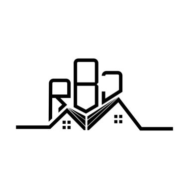 RBJ Real State logo tasarımı, RBJ basit ve modern logo. RBJ lüks alfabe tasarımı  