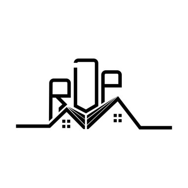 RDP emlak logosu tasarımı, RDP basit ve modern logo. RDP lüks alfabe tasarımı  
