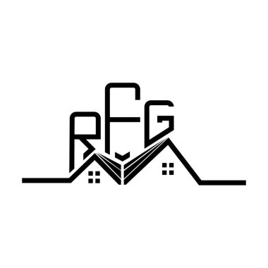 RFG Real State logo tasarımı, RFG basit ve modern logo. RFG lüks alfabe tasarımı  
