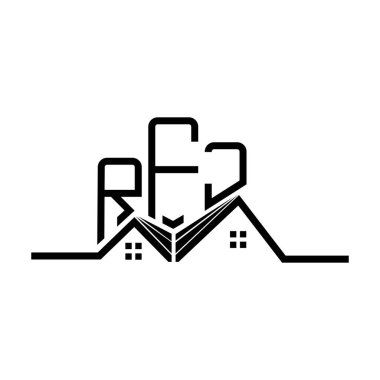 RFJ Real State logo tasarımı, RFJ basit ve modern logo. RFJ lüks alfabe tasarımı  