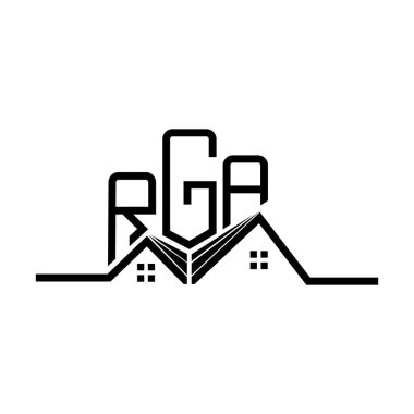 RGA Real State logo tasarımı, RGA basit ve modern logo. RGA lüks alfabe tasarımı  