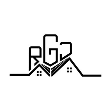 RGJ Real State logo tasarımı, RGJ basit ve modern logo. RGJ lüks alfabe tasarımı  