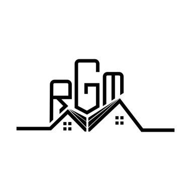 RGM Real State logo tasarımı, RGM basit ve modern logo. RGM lüks alfabe tasarımı  