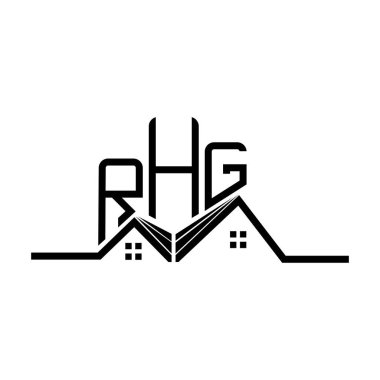 RHG Real State logo tasarımı, RHG basit ve modern logo. RHG lüks alfabe tasarımı  