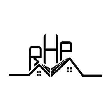 RHP Real State logo tasarımı, RHP basit ve modern logo. RHP lüks alfabe tasarımı  