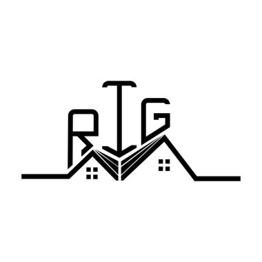 RIG Real State logo tasarımı, RIG basit ve modern logo. RIG lüks alfabe tasarımı  