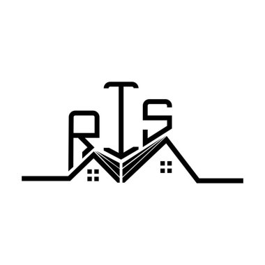 RIS emlak logosu tasarımı, RIS basit ve modern logo. RIS lüks alfabe tasarımı  