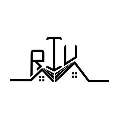 RIU Real State logo tasarımı, RIU basit ve modern logo. RIU lüks alfabe tasarımı  