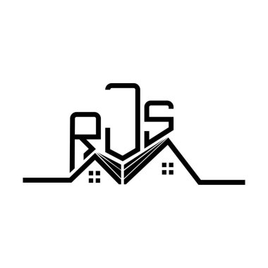 RJS Real State logo tasarımı, RJS basit ve modern logo. RJS lüks alfabe tasarımı  